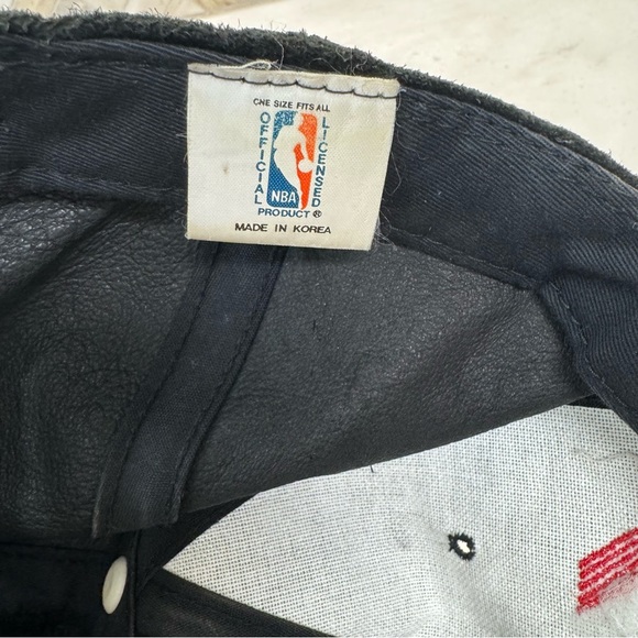 Vintage NBA Blazers SnapBack Hat Cap Suede Leather Universal Industries - Picture 6 of 10